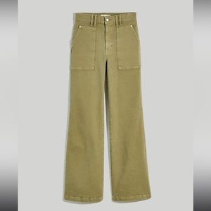11" high-rise flare jeans: garment-dyed workwear edition